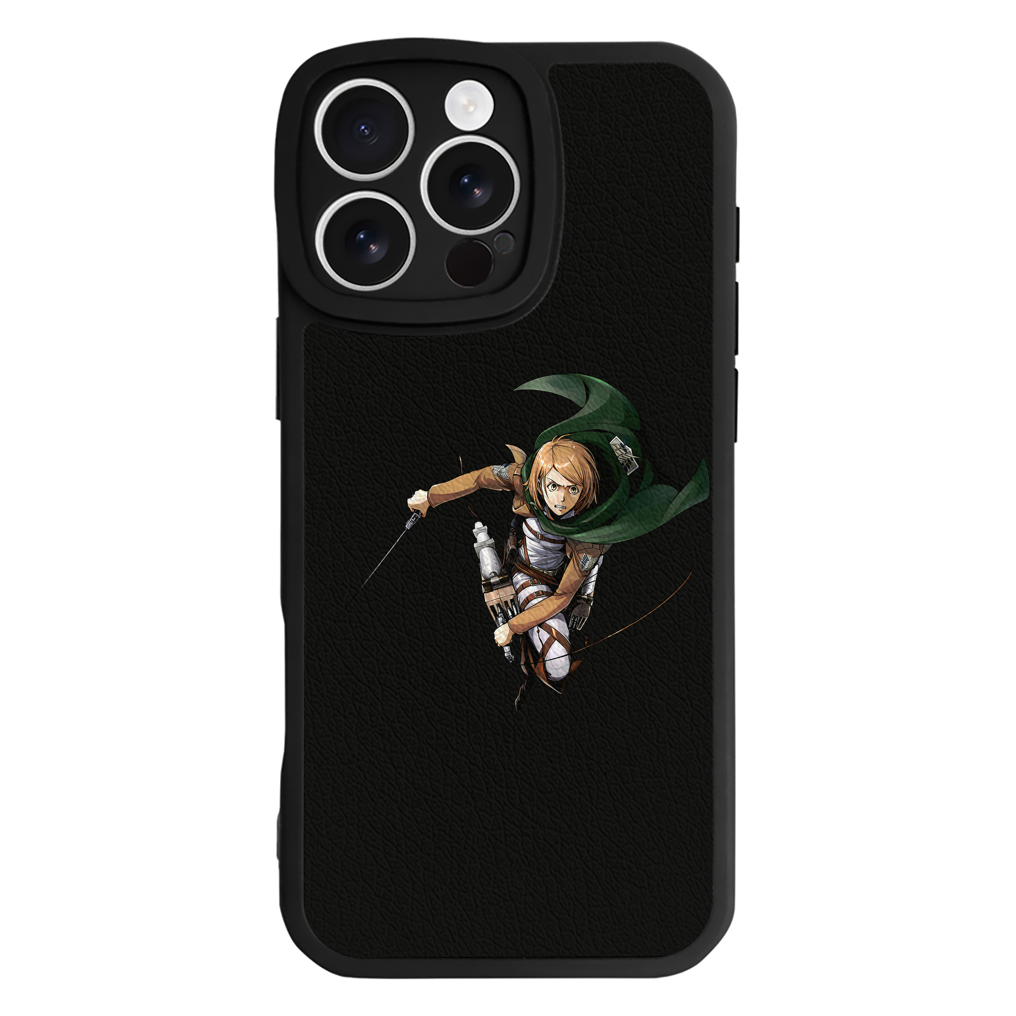 （画像用） 進撃の巨人 ペトラ·ラル Attack on Titan Petra Rall 【iPhone 16シリーズ対応】シリコンスマホケース（レザー調） 材質：シリコン